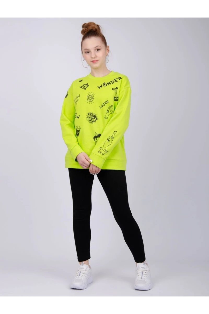 Костюм "КД-117" салатовый, с начёсом, трикотаж