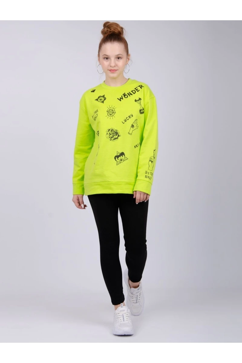 Костюм "КД-117" салатовый, с начёсом, трикотаж