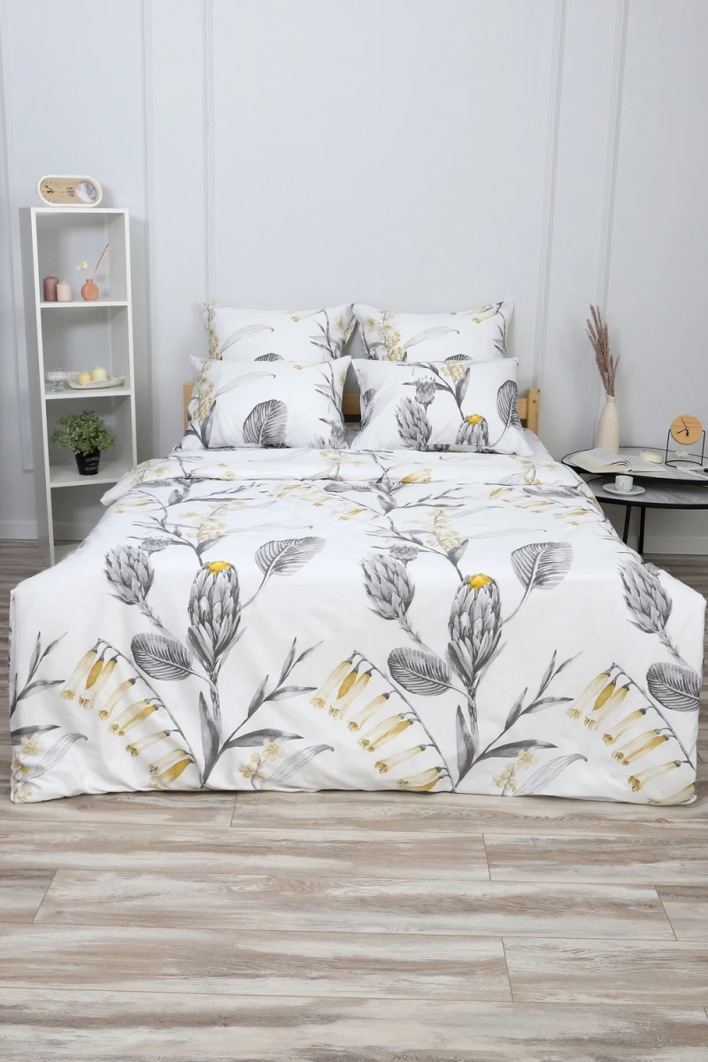 Пододеяльник сатин Клео (белый)