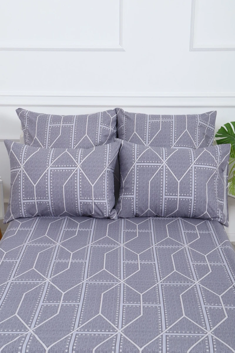 Простыня на резинке бязь ГОСТ Арно (серый)