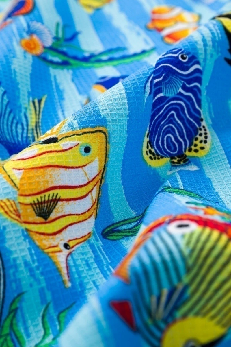 Полотенце Рыбки (синий)