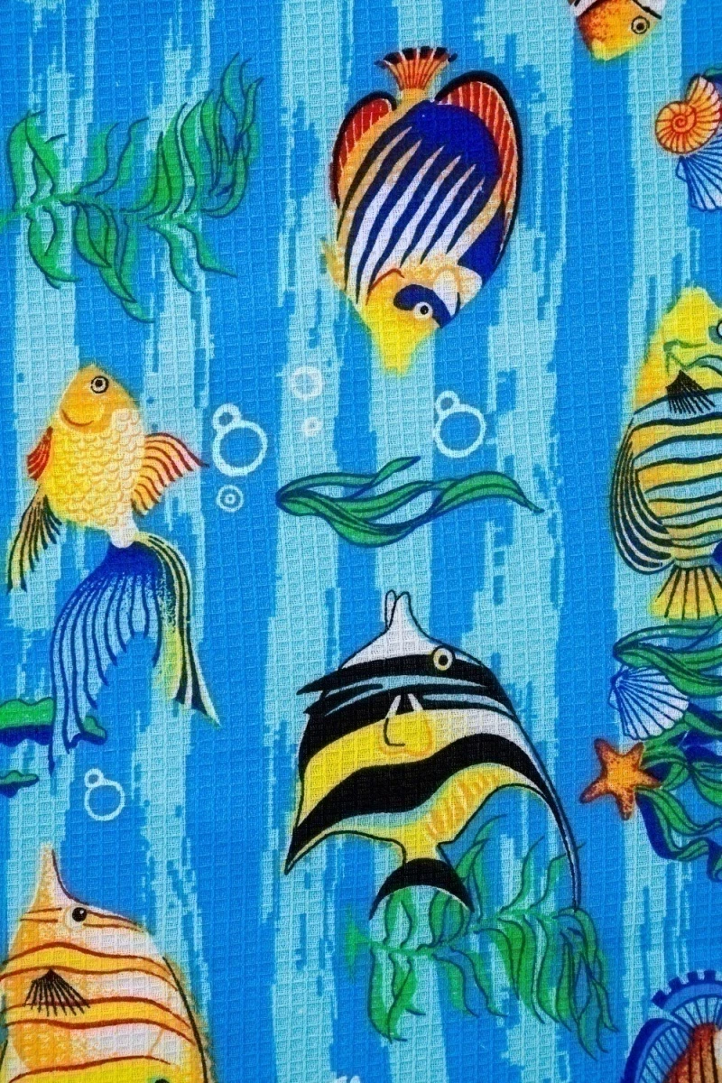 Полотенце Рыбки (синий)