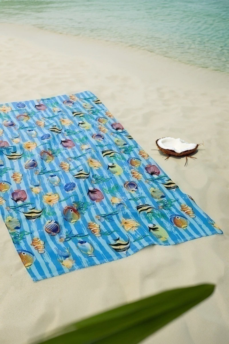 Полотенце Рыбки (синий)