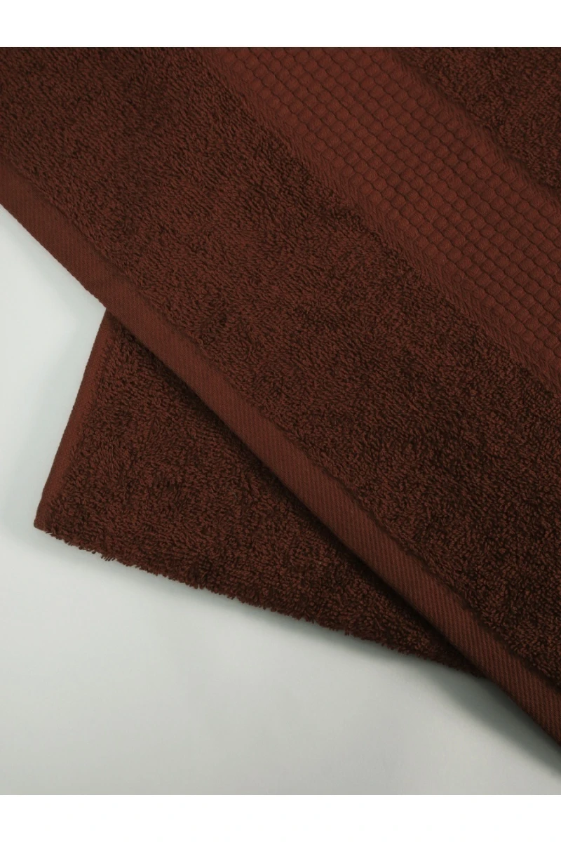 Полотенце банное махровое Софатекс 100х180 для ванны и душа (шоколад)