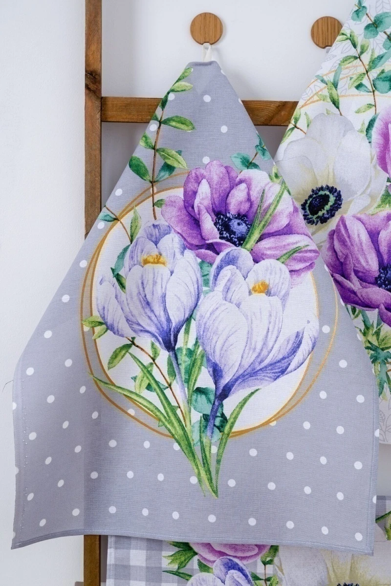 Полотенце Серенада купон набор из 3 штук (серый)