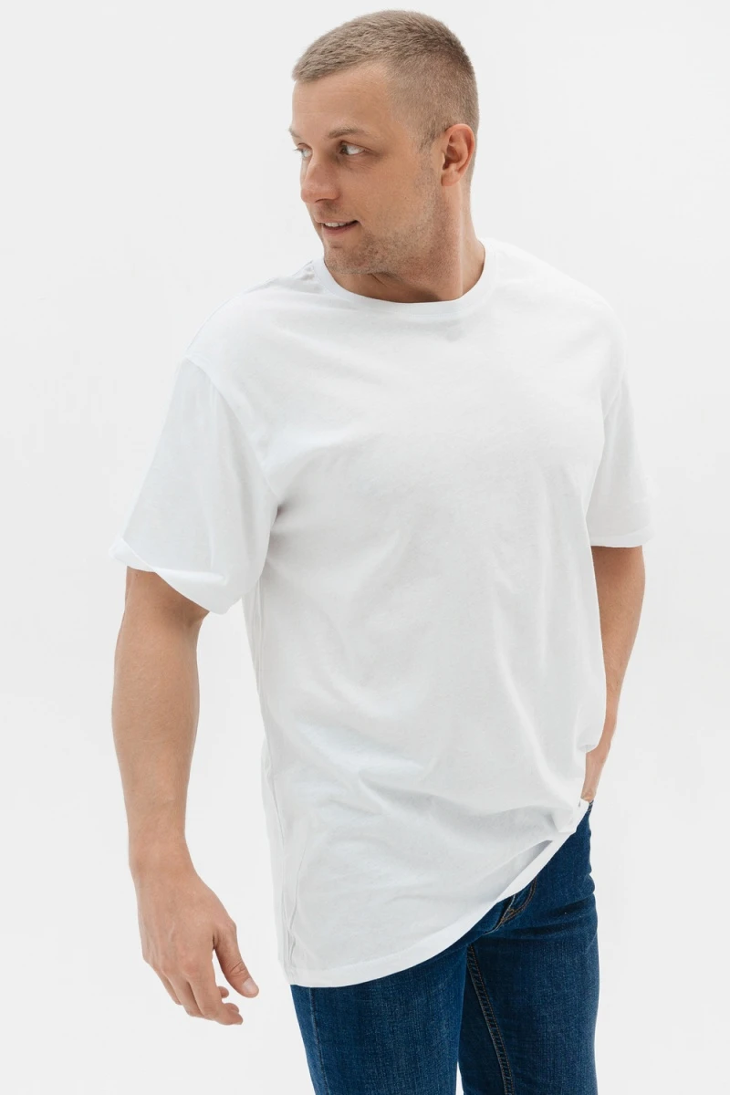 Футболка однотонная (белый)