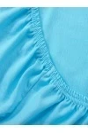 Простыня трикотажная на резинке (бирюзовый)