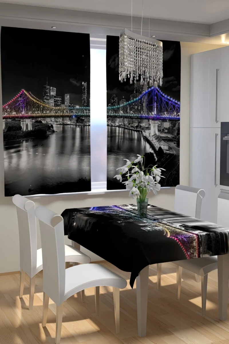 Фотошторы 10845 (черный)