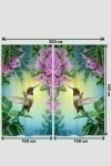 Фотошторы 10808 (колибри)