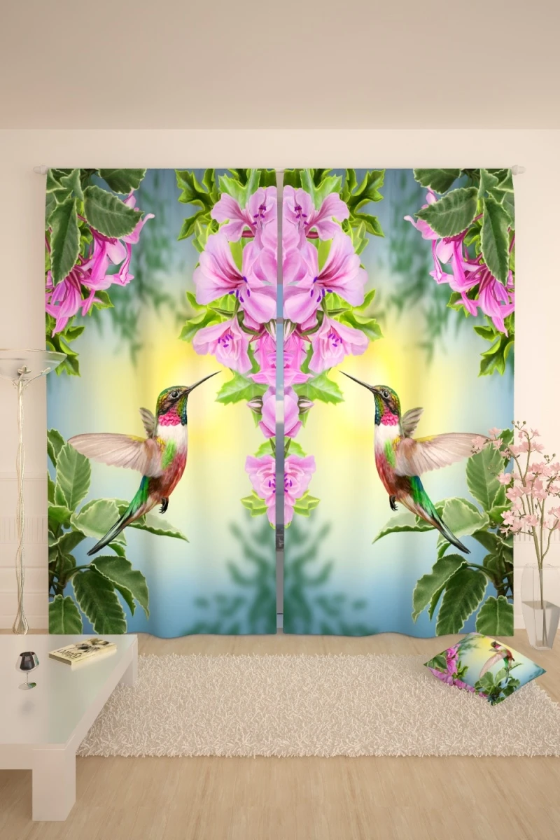 Фотошторы 10808 (колибри)