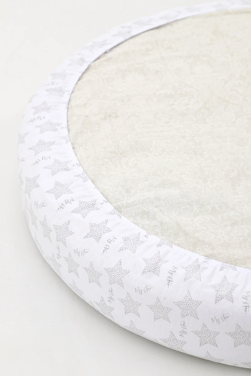 Простыня на резинке трикотажная на круглый матрас 75х75 арт (в ассортименте)