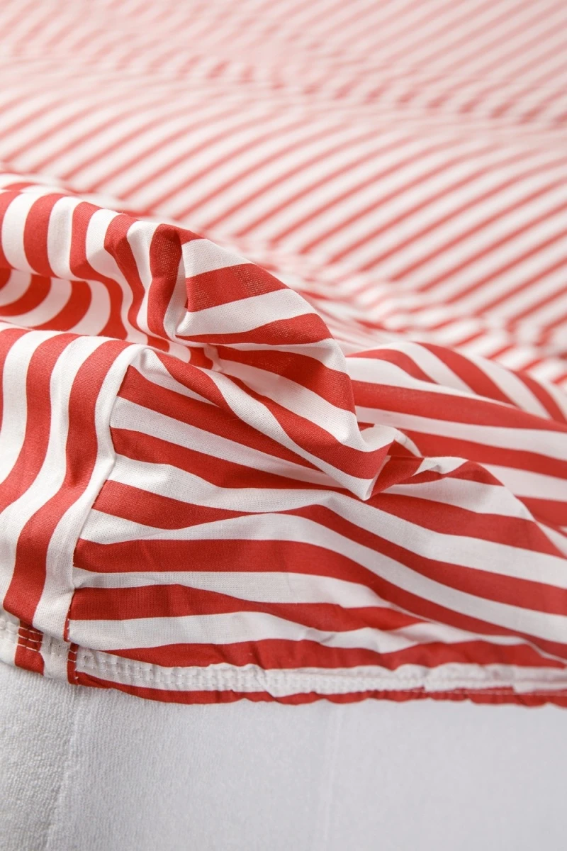 Простыня на резинке Urban Family Малиновый полоса (в ассортименте)