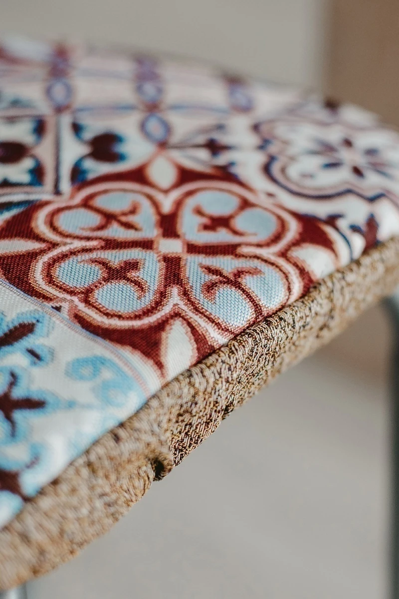 Подушка для мебели Сидушка на табурет квадратная (коричневый квадрат)