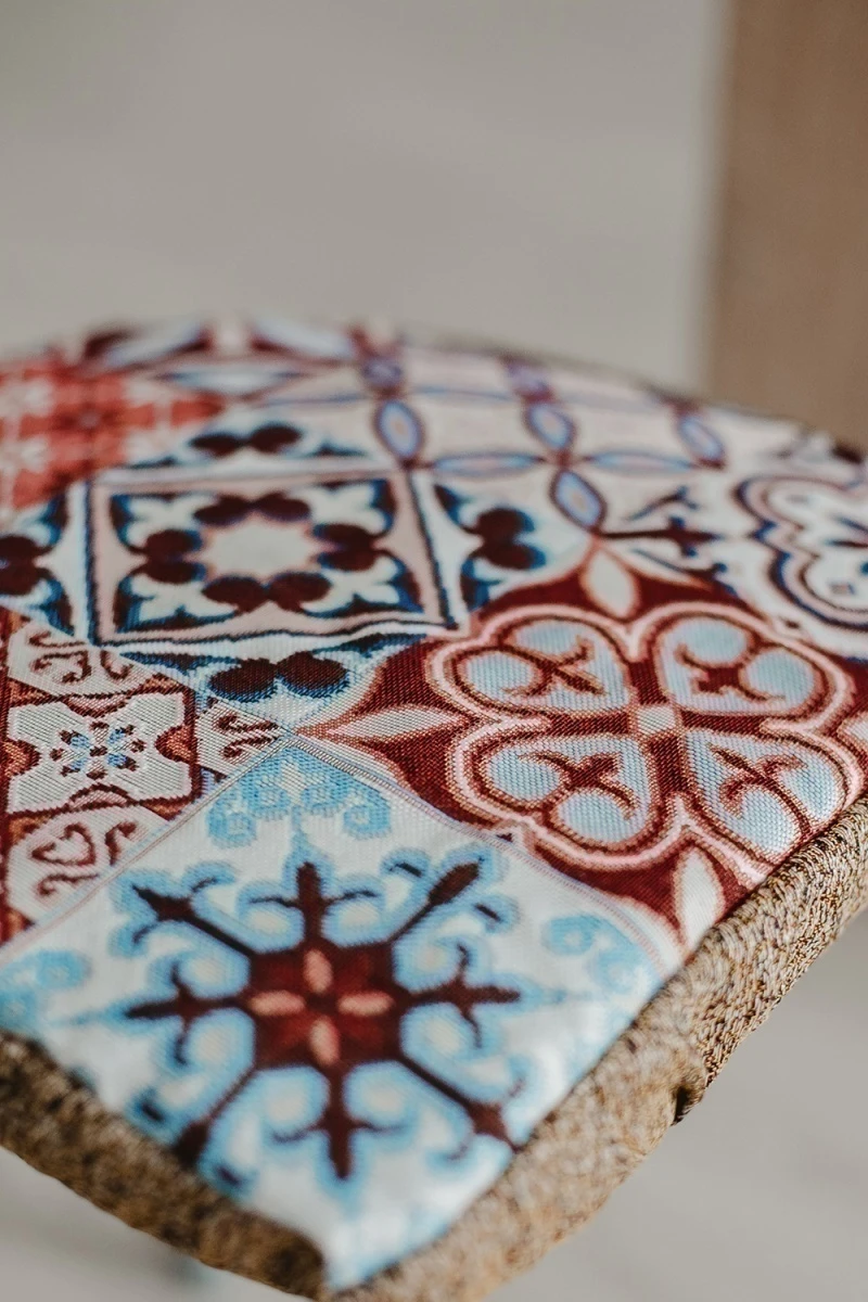 Подушка для мебели Сидушка на табурет квадратная (коричневый квадрат)