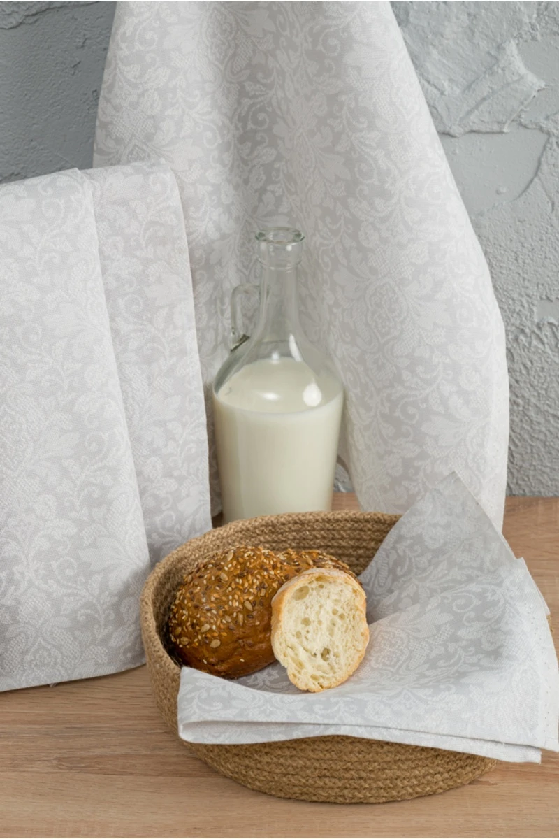 Полотенце кухонное Белое кружево (белый)