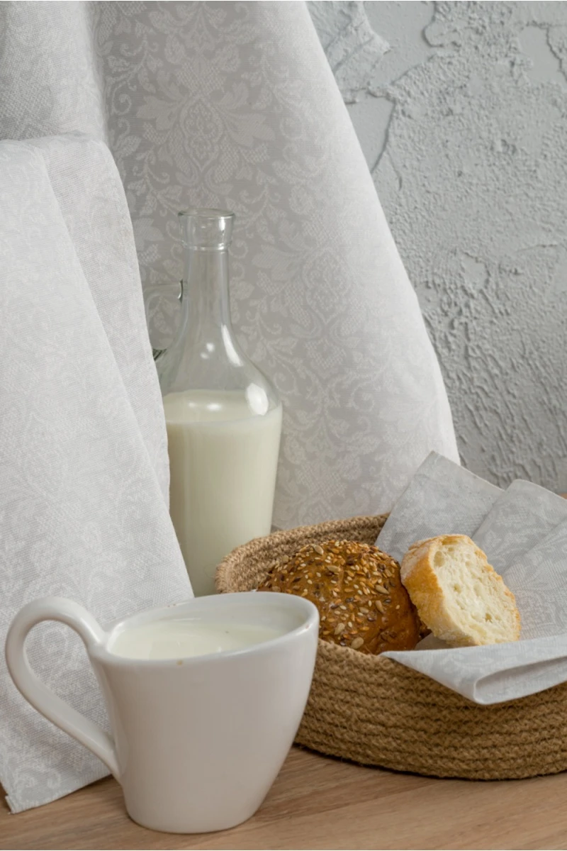 Полотенце кухонное Белое кружево (белый)