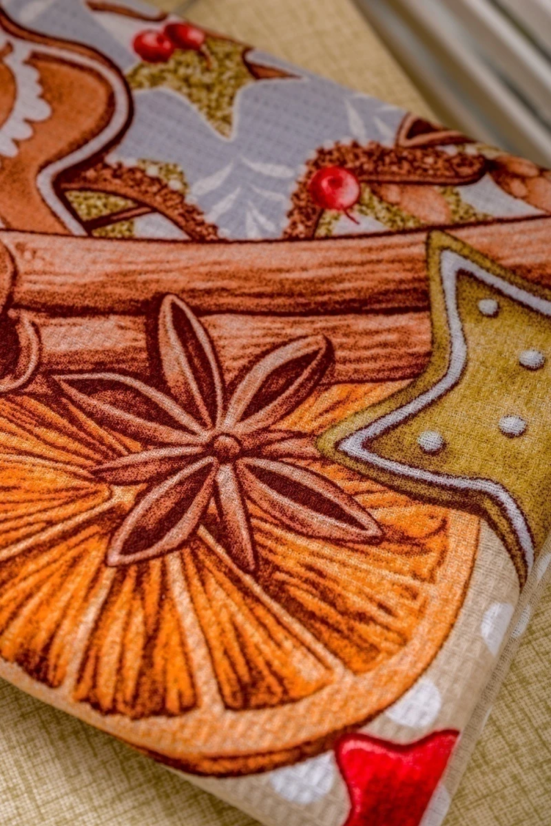 Полотенце кухонное Уютный вечер (бежевый)