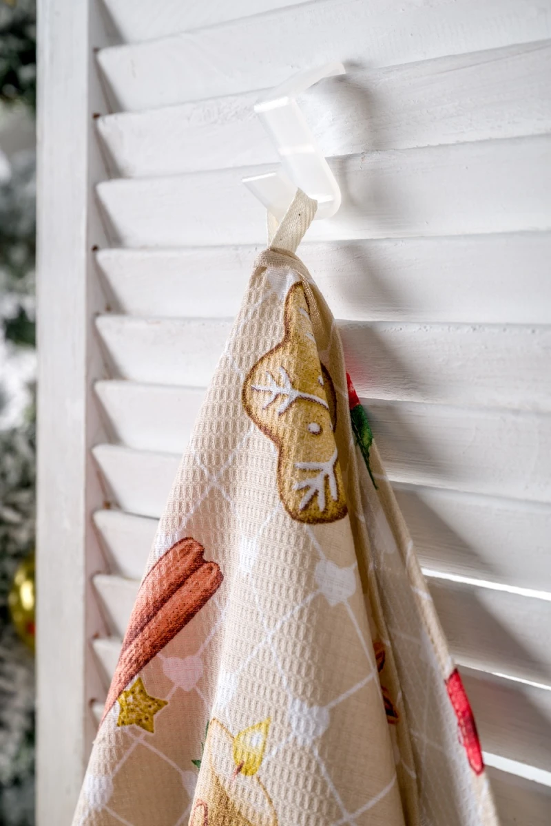 Полотенце кухонное Уютный вечер (бежевый)