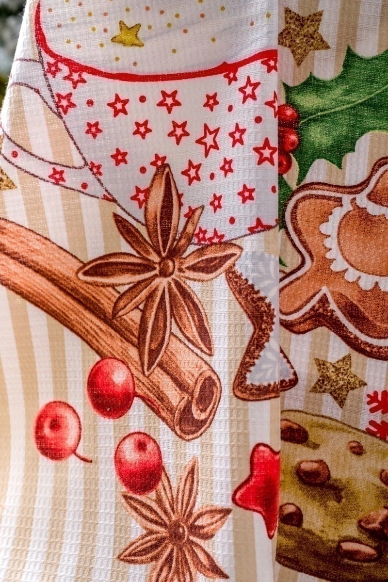 Полотенце кухонное Уютный вечер (бежевый)