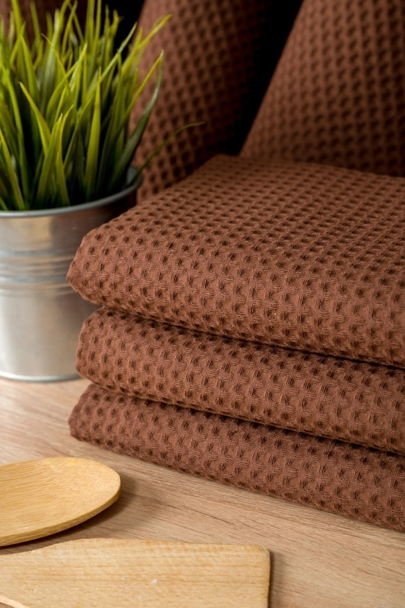 Полотенце кухонное Элегант в подарочной упаковке (шоколад)