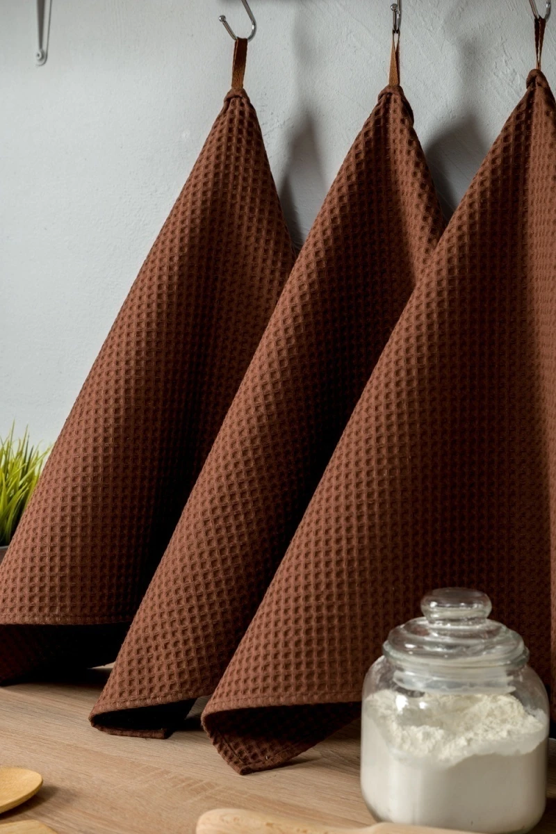 Полотенце кухонное Элегант в подарочной упаковке (шоколад)