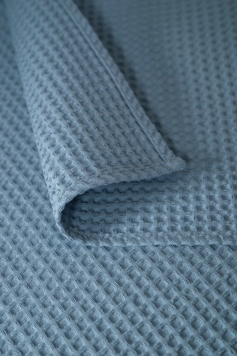 Полотенце кухонное Элегант в подарочной упаковке (серо-голубой)