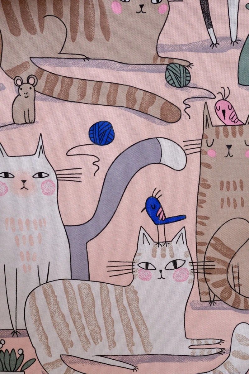 Полотенце кухонное Котофания (серый+синий)