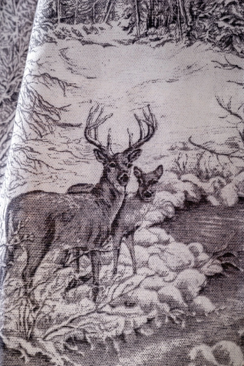 Полотенце кухонное Северная сказка (серый)