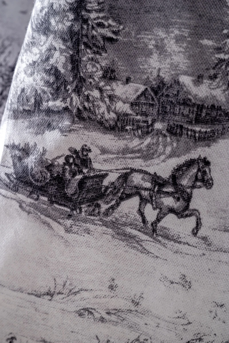 Полотенце кухонное Северная сказка (серый)