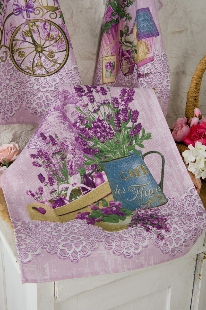 Полотенце кухонное Лавандовый прованс (лавандовый)