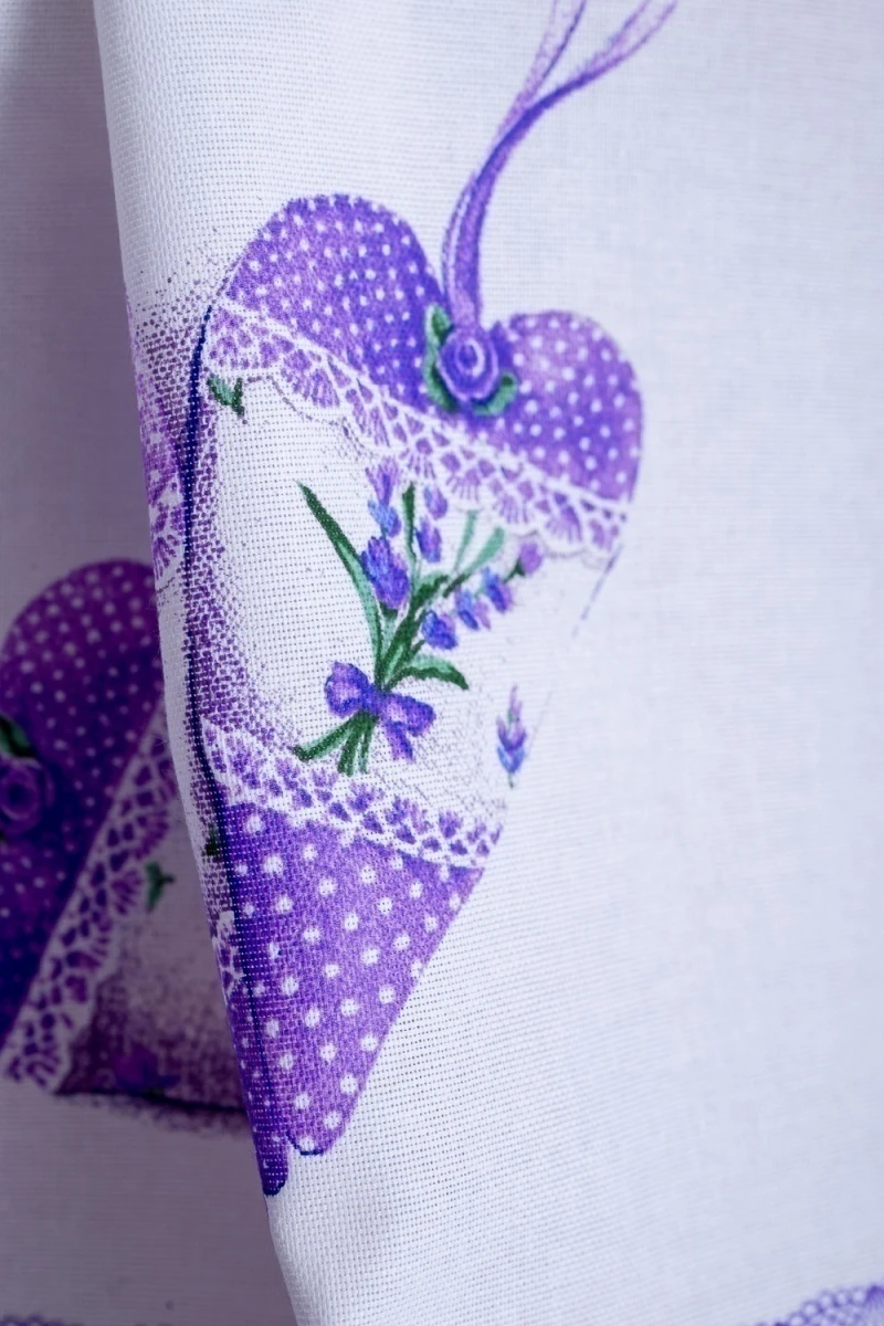 Полотенце кухонное Сиреневая дымка купон (белый)