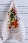 Полотенце кухонное Дружеское чаепитие (бежевый)