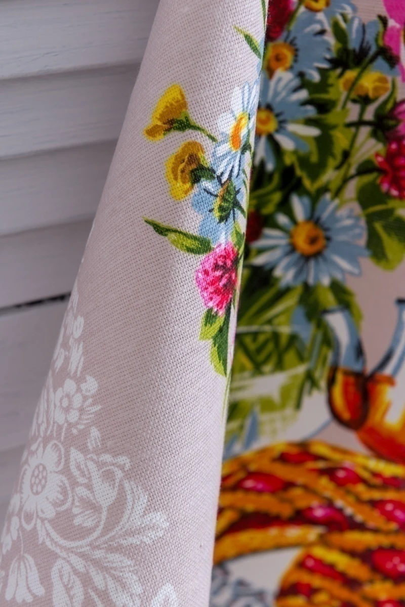 Полотенце кухонное Дружеское чаепитие (бежевый)