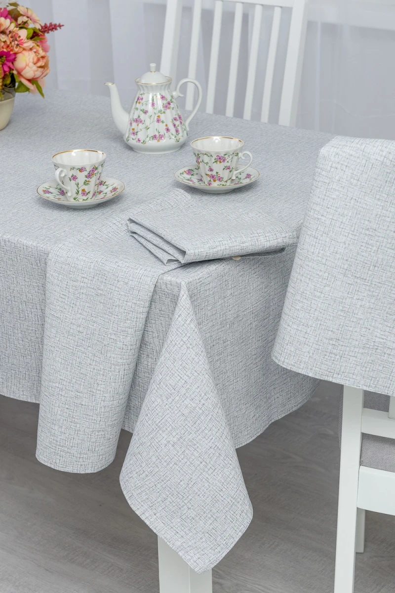 Полотенце кухонное Льняное полотно (серый)