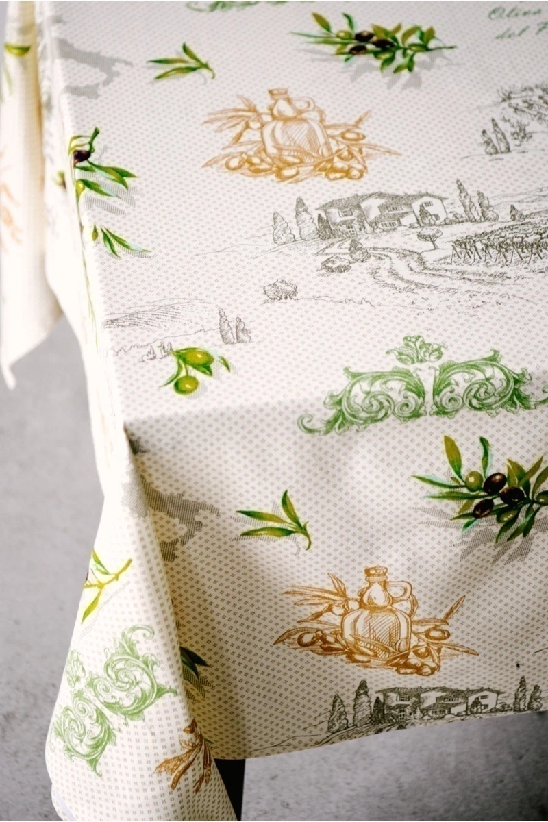 Скатерть Олива (оливковый)