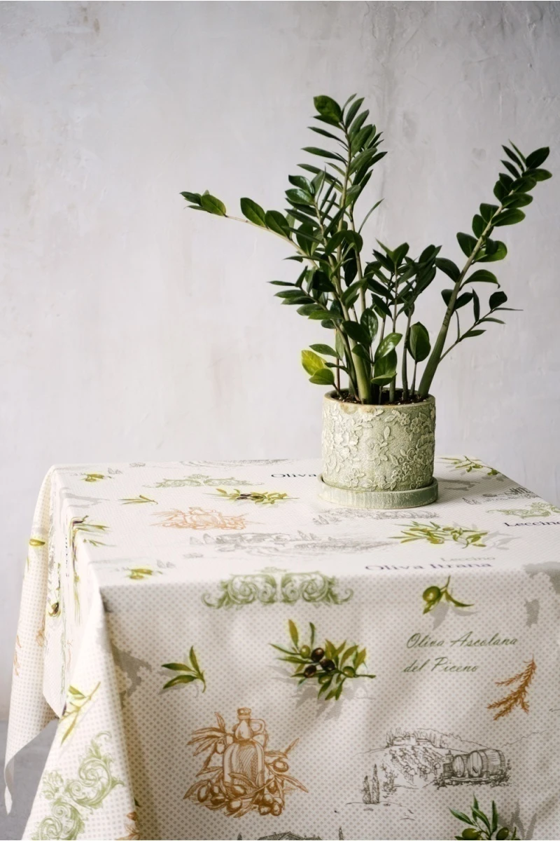 Скатерть Олива (оливковый)