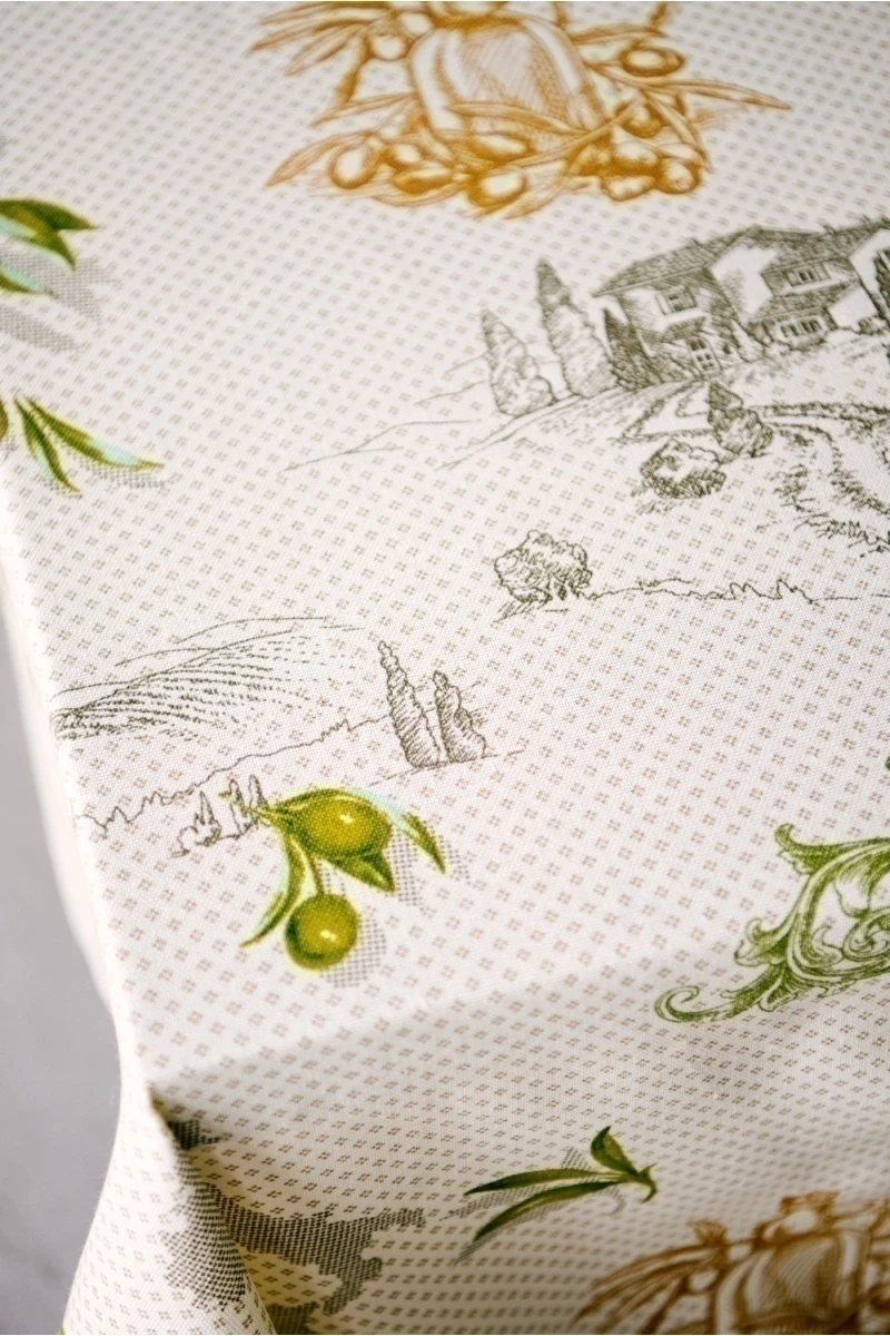 Скатерть Олива (оливковый)