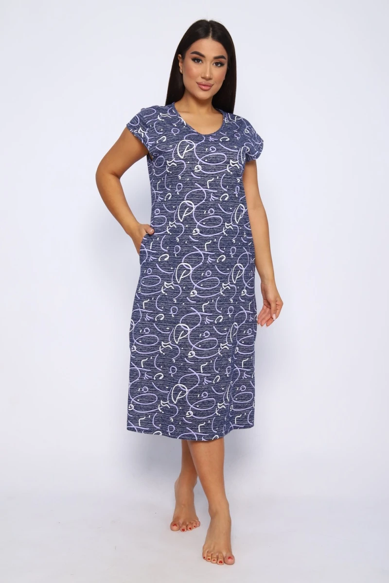 Платье 015 (синий)