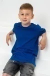 Детская футболка 7453 однотонная (индиго)