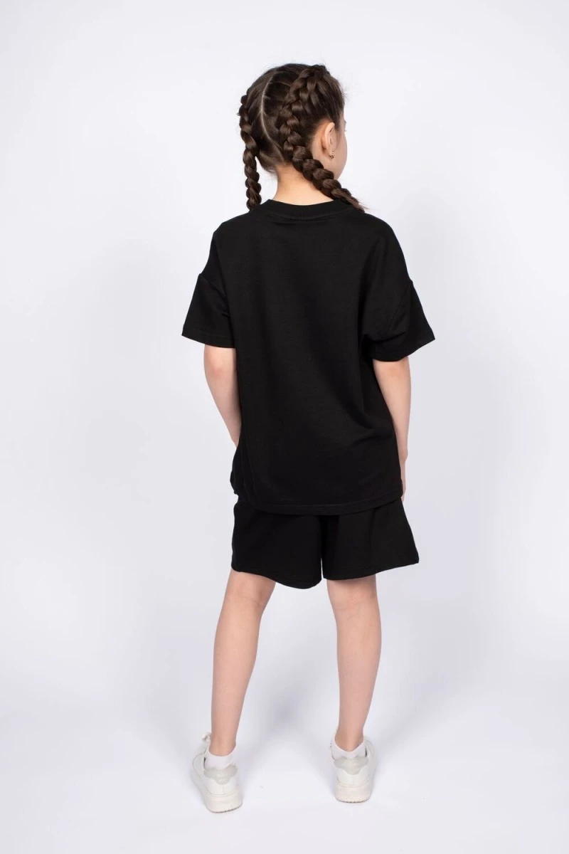 Детский костюм с шортами 41125 (черный)