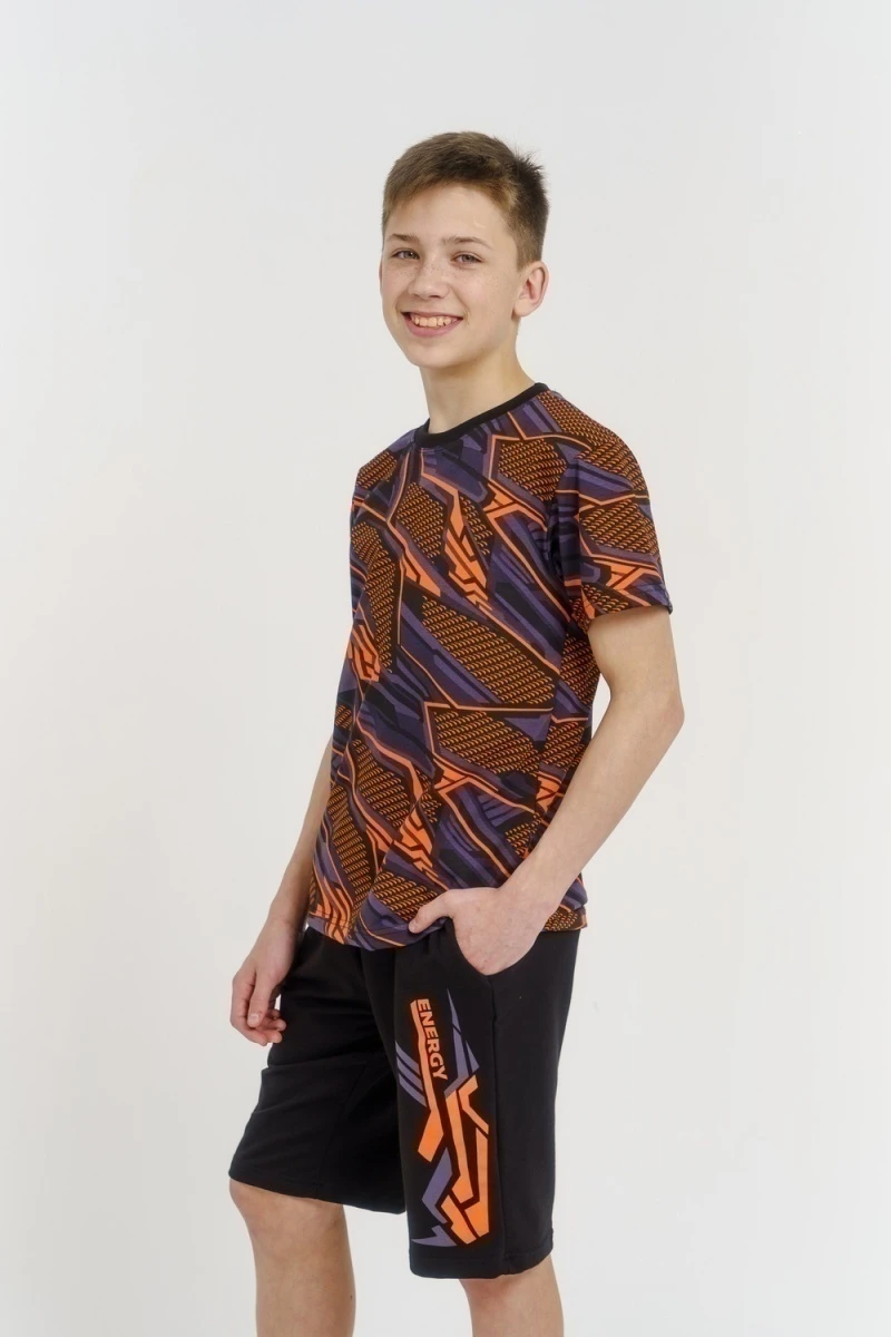 Костюм с шортами Грани (оранжевый)