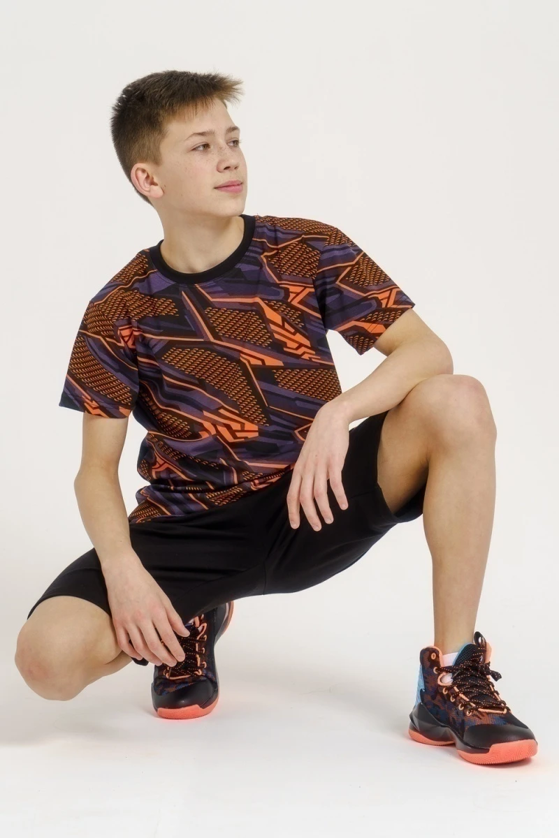 Костюм с шортами Грани (оранжевый)