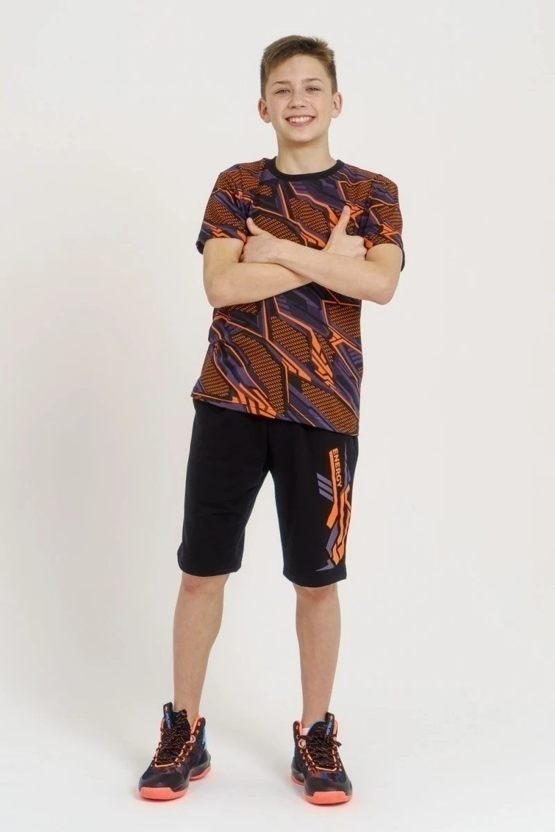 Костюм с шортами Грани (оранжевый)