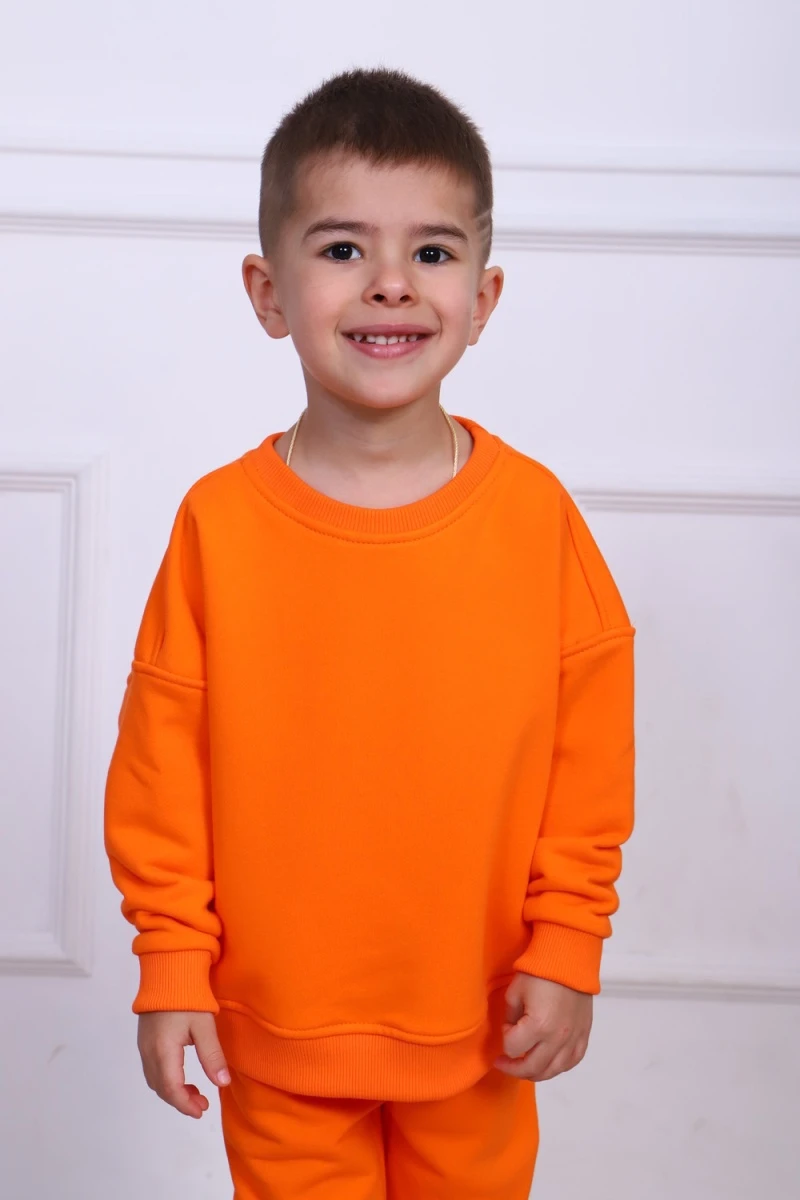 Детский костюм с брюками 20146 (оранжевый)