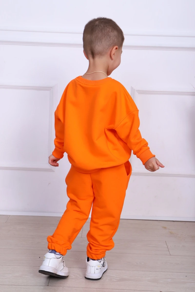 Детский костюм с брюками 20146 (оранжевый)