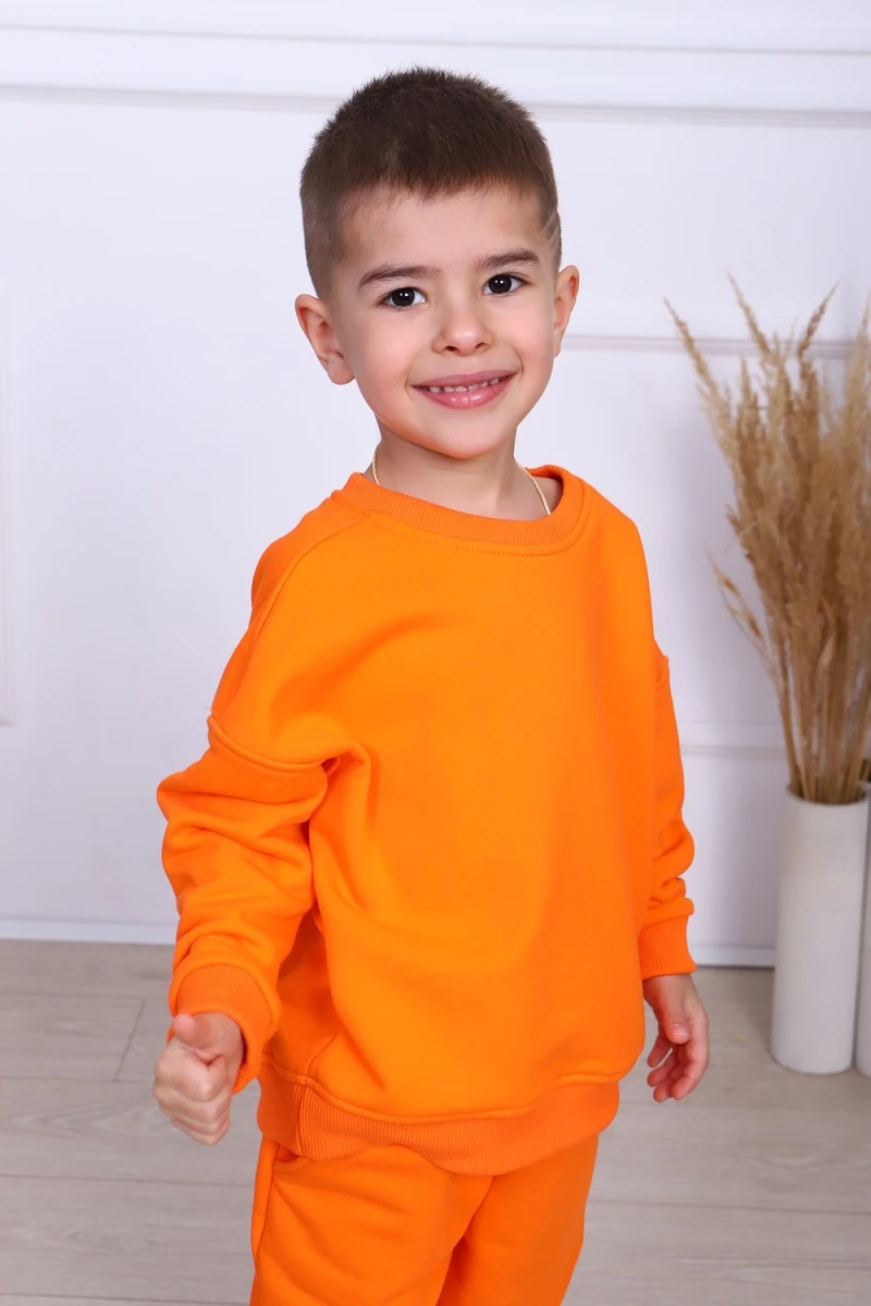 Детский костюм с брюками 20146 (оранжевый)