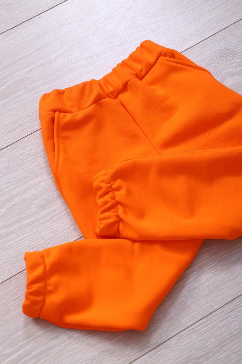 Детский костюм с брюками 20146 (оранжевый)