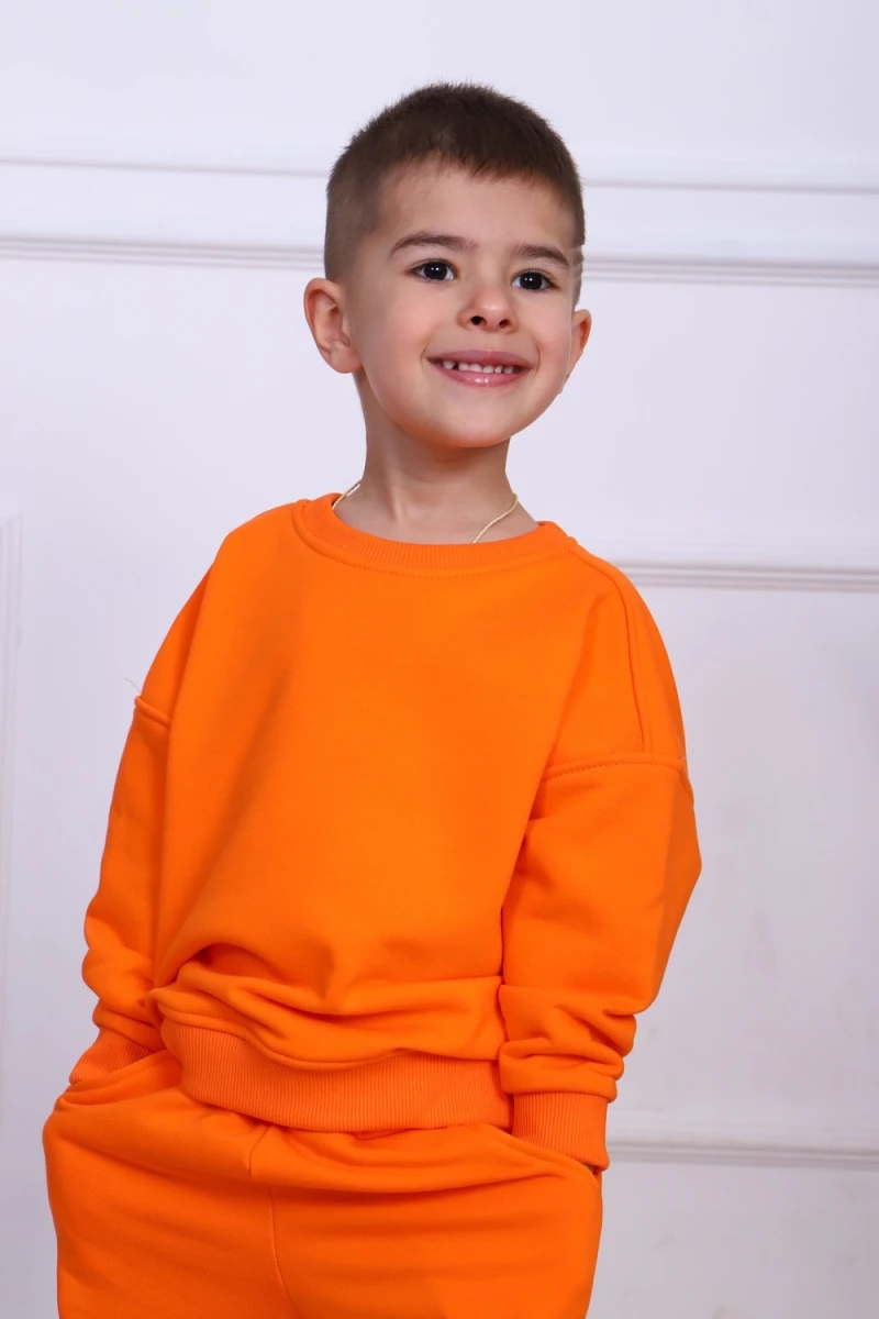 Детский костюм с брюками 20146 (оранжевый)