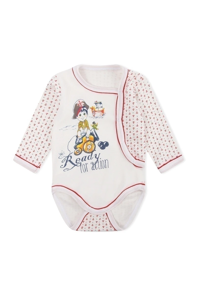 Боди 201500-6 длинный рукав (красный)