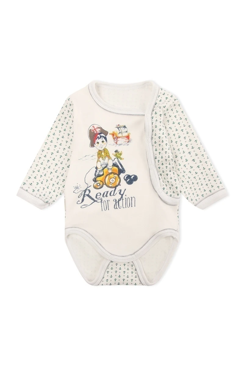 Боди 201500-2 дл. рукав (зеленый)